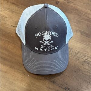 Kenny Chesney No Shoes Nation Gray and White Trucker Hat